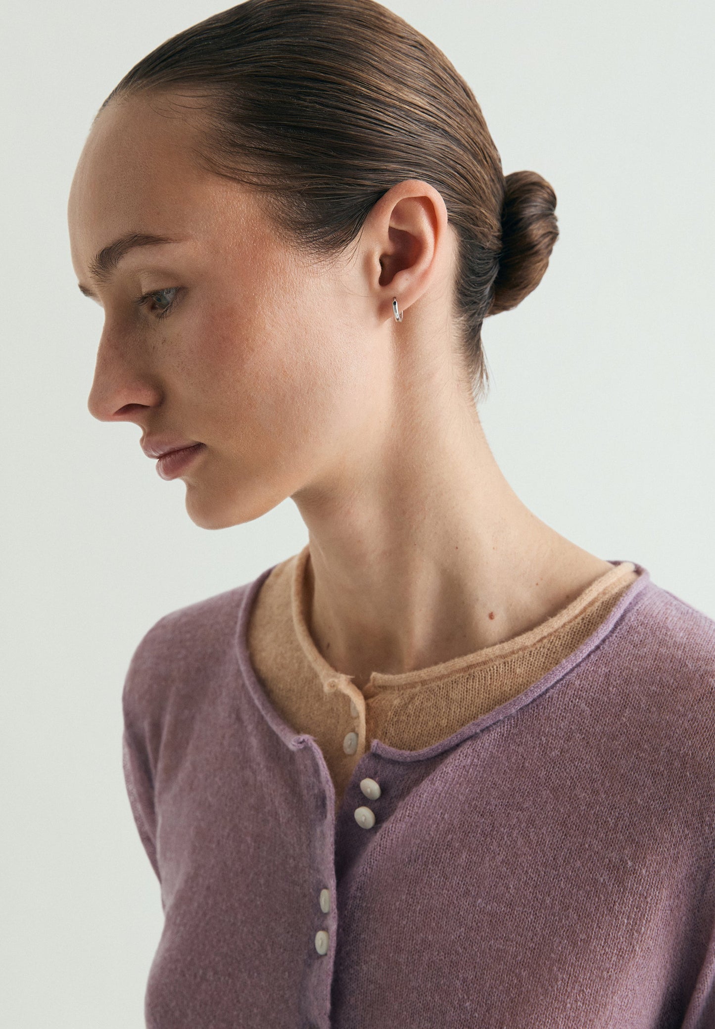 CARDIGAN WITH TIE NECK