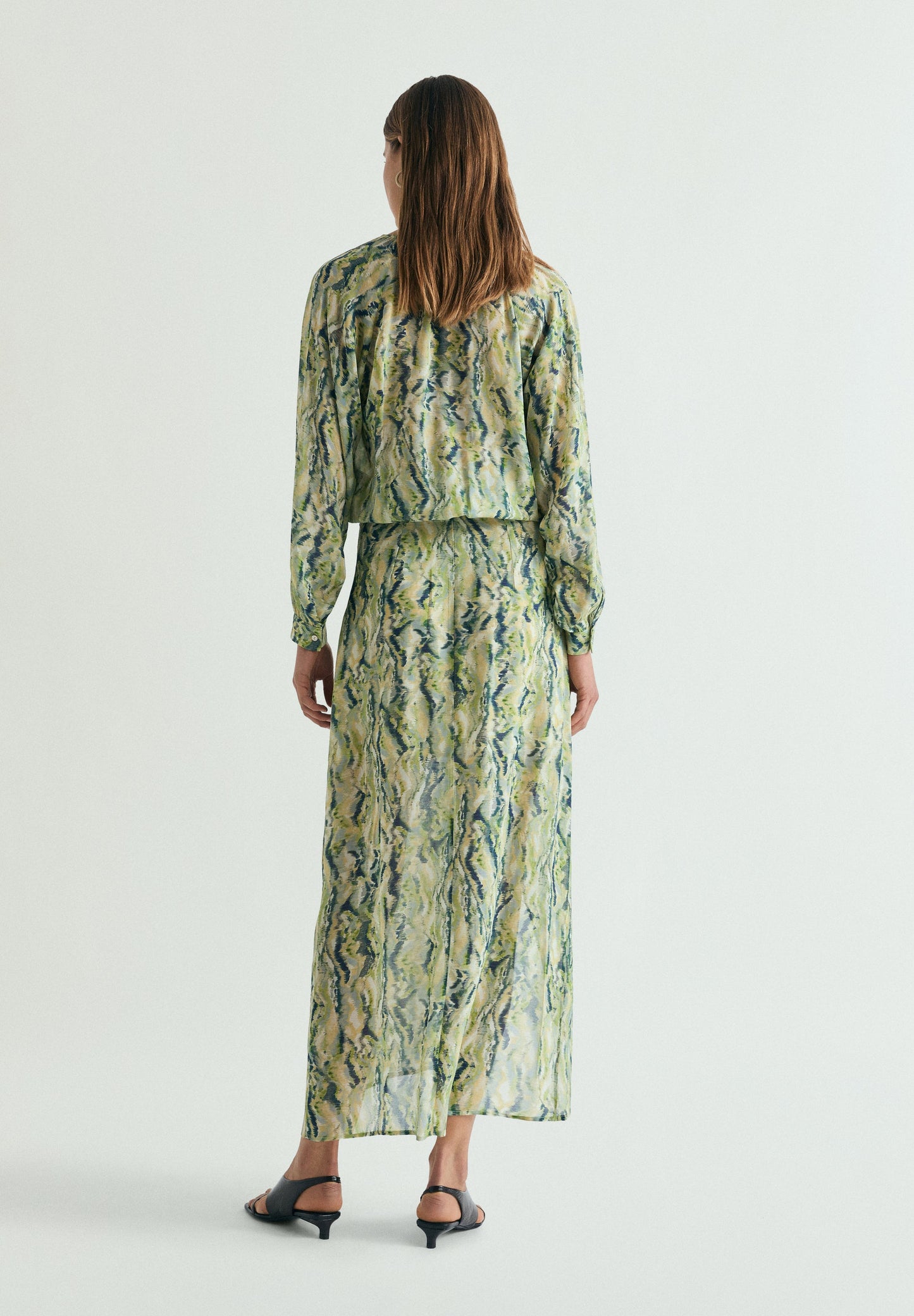 FLOWING PRINTED SKIRT