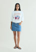 SWEATSHIRT WITH FRONT PRINT