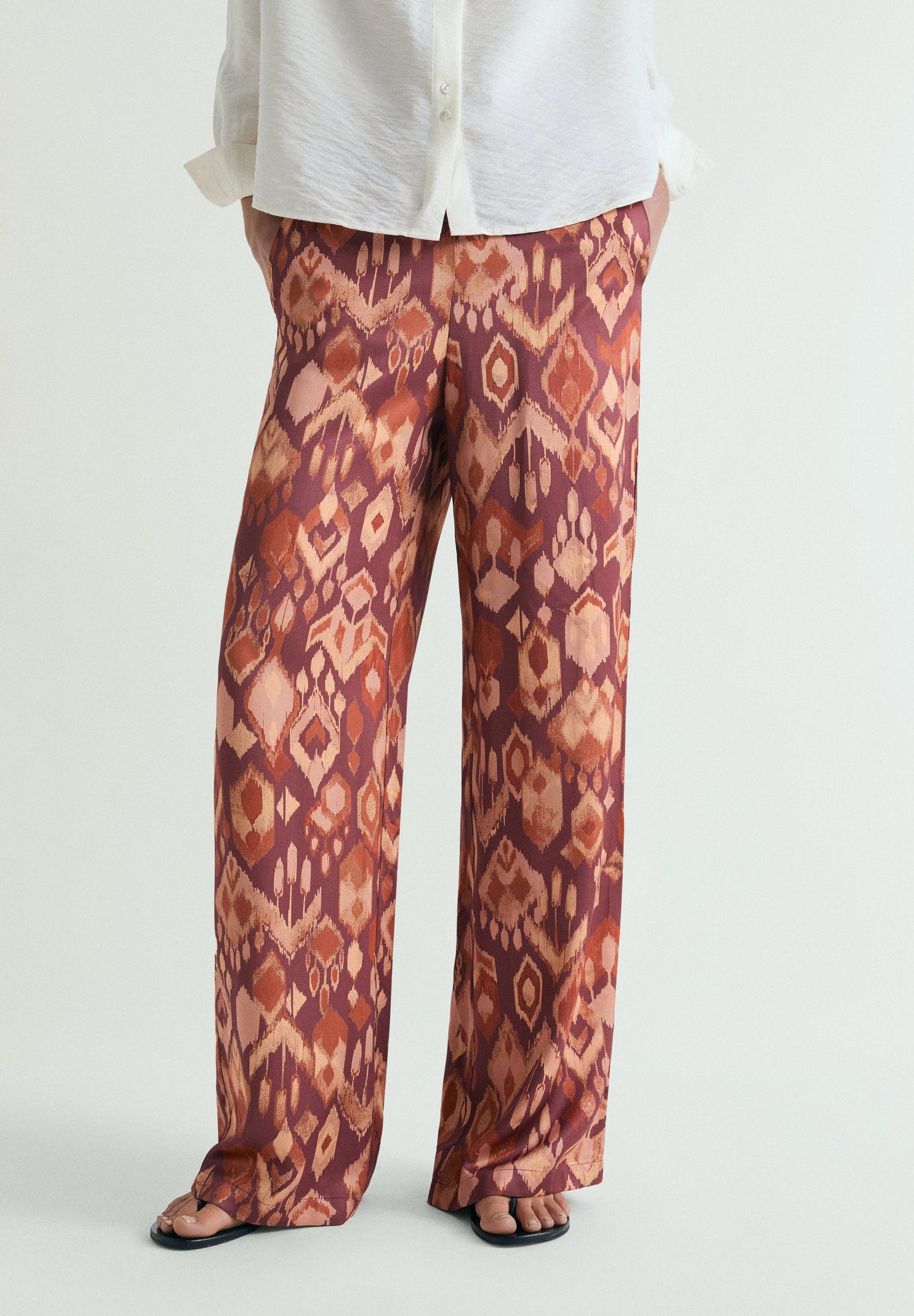 FLOWING PRINTED TROUSERS