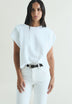 SCPLEATS LINEN TEE