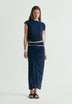 DRAPED MIDI SKIRT