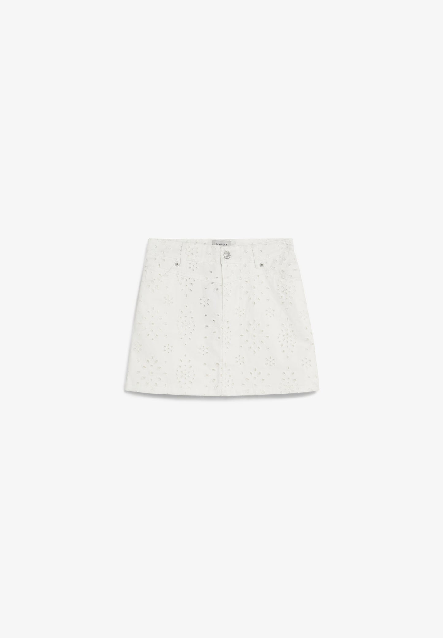 PERFORATED MINI SKIRT