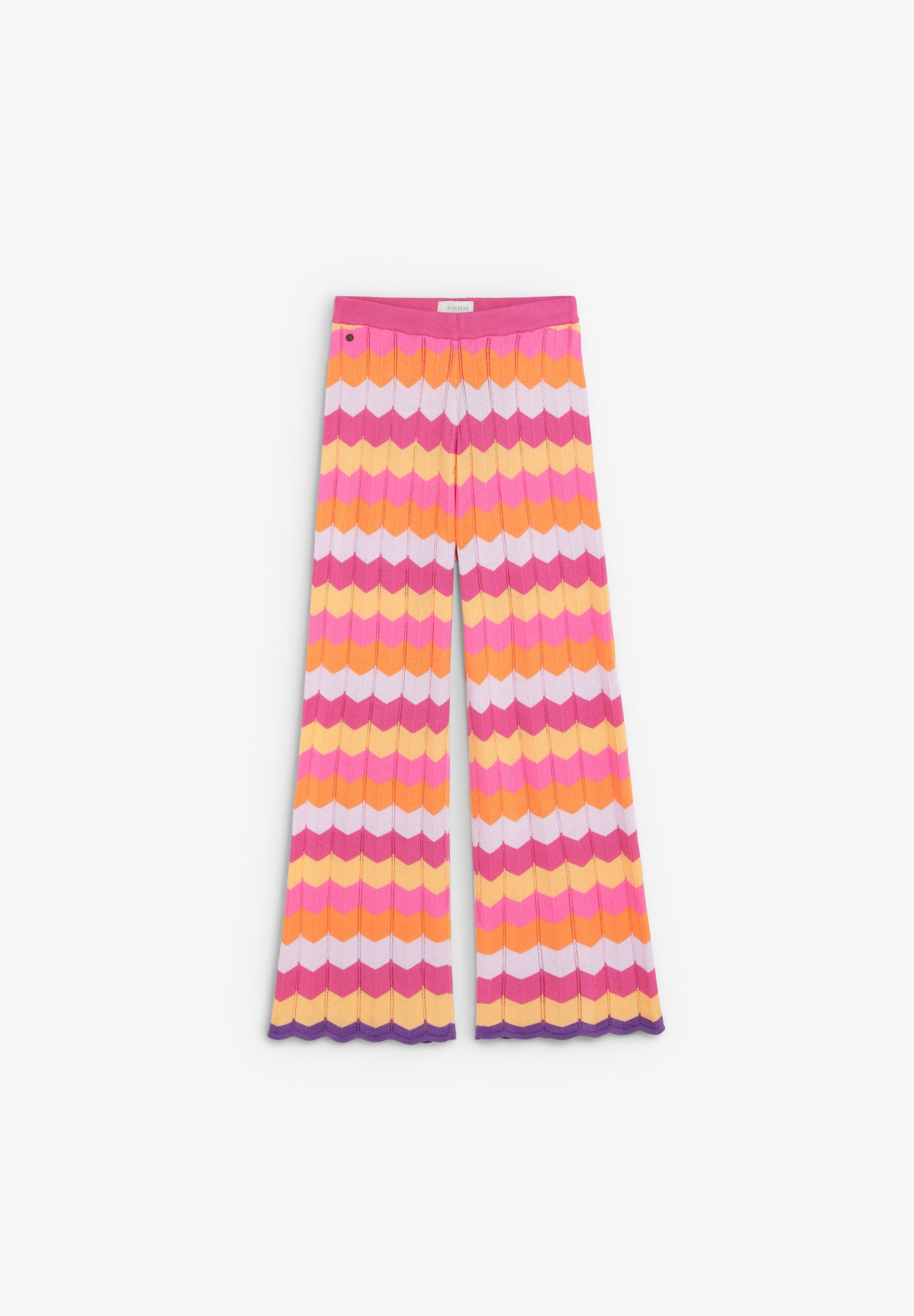 MULTICOLOURED KNIT TROUSERS
