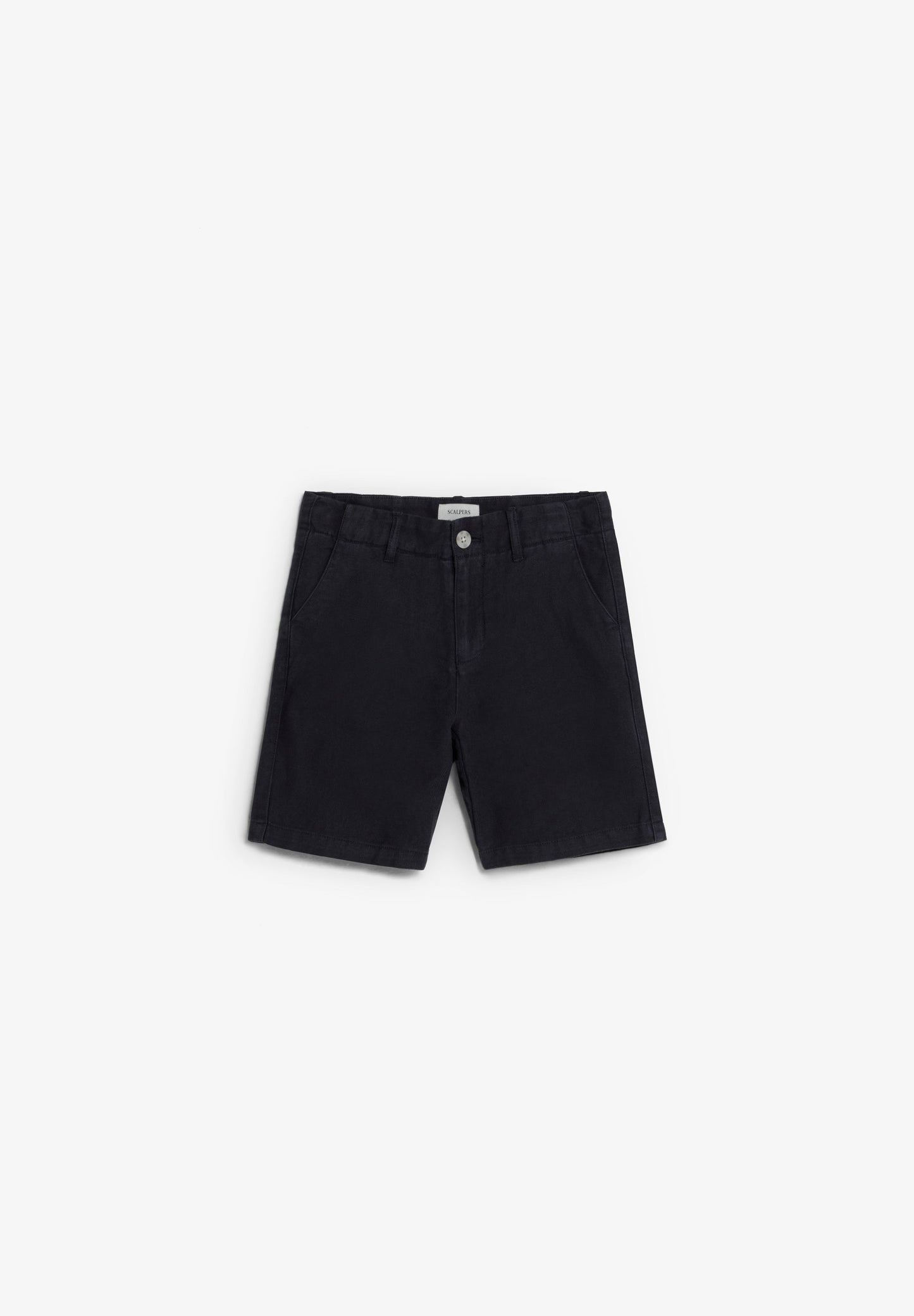 REGULAR FIT LINEN BERMUDA SHORTS