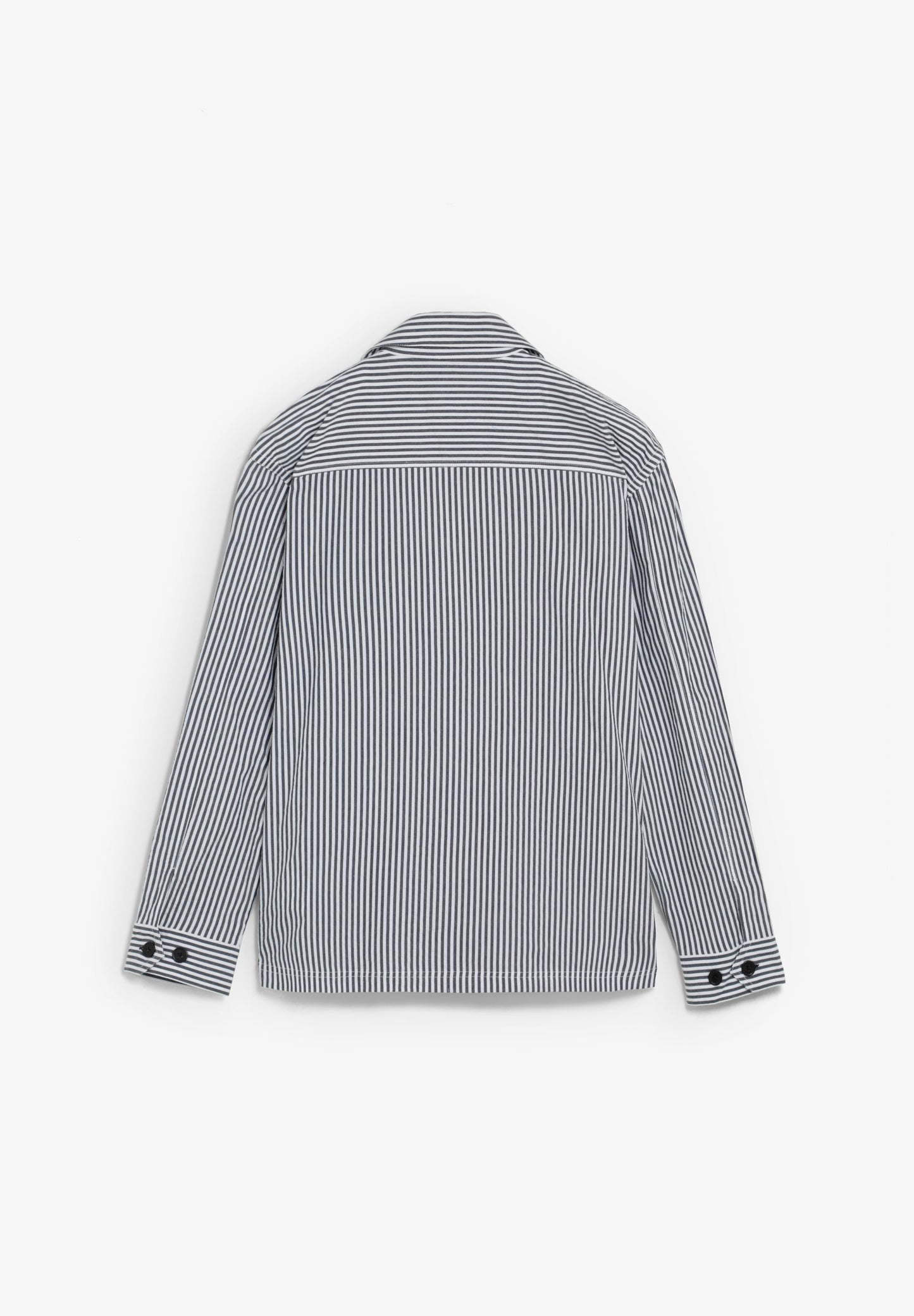 TEXTURED STRIPED OVERSHIRT