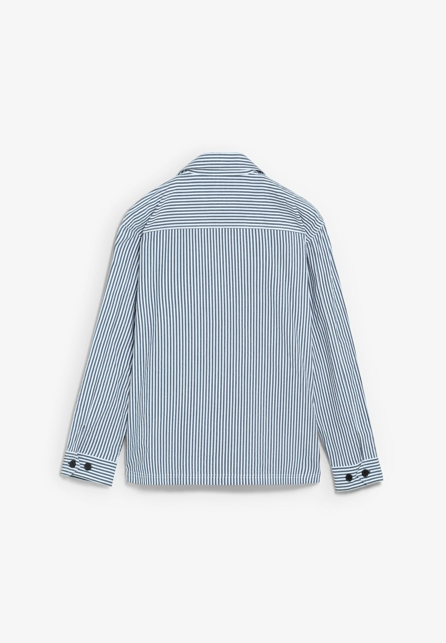TEXTURED STRIPED OVERSHIRT