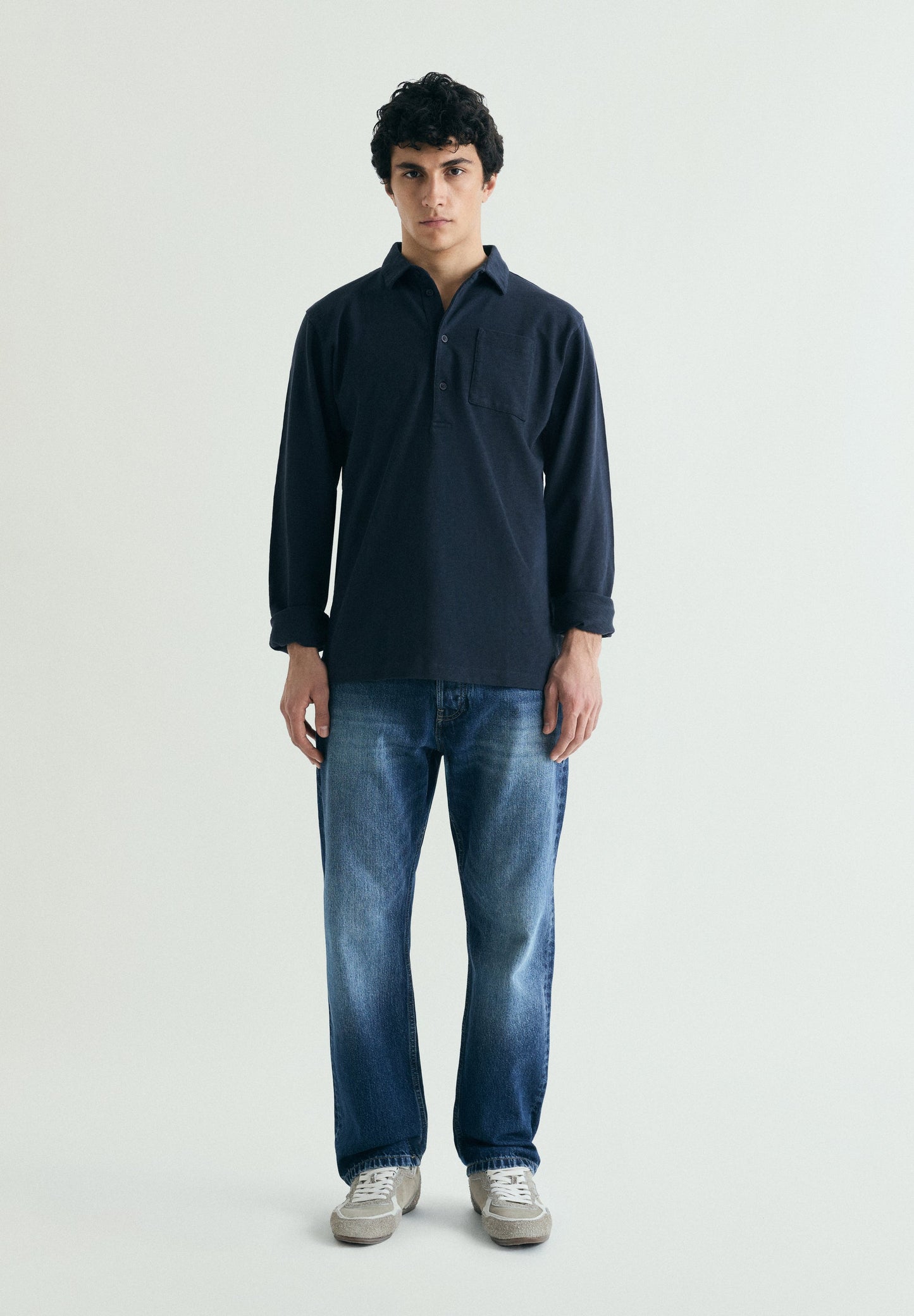 COTTON POLO SHIRT WITH POCKET