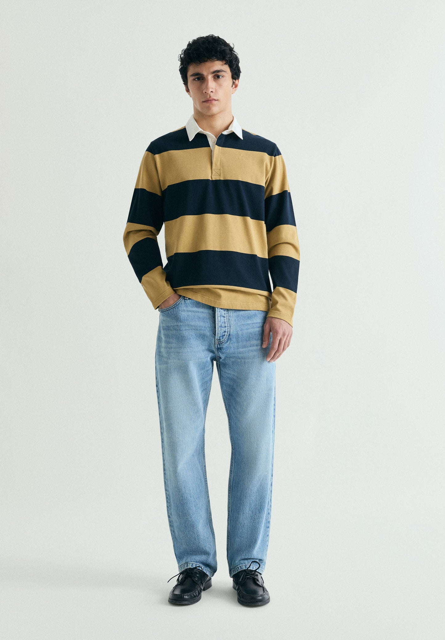 CONTRAST STRIPED POLO SHIRT