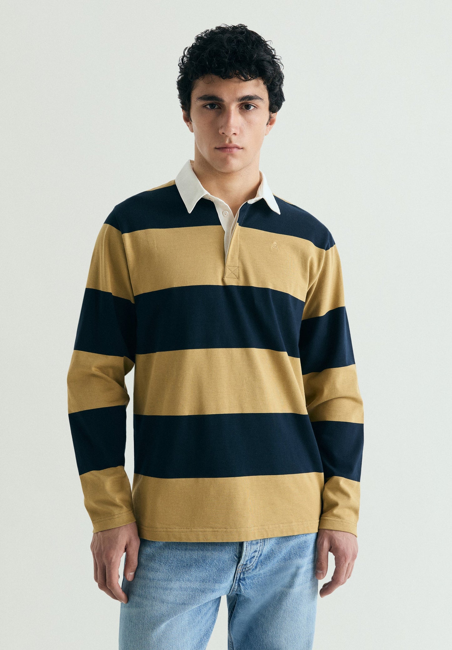 CONTRAST STRIPED POLO SHIRT