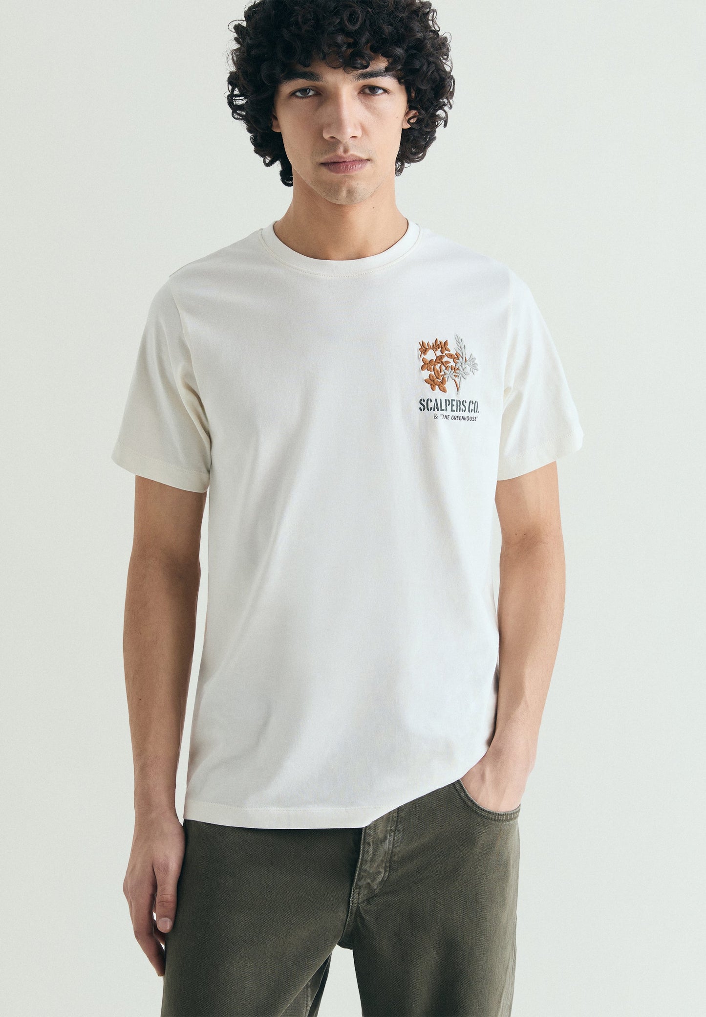 EMBROIDERED COTTON T-SHIRT