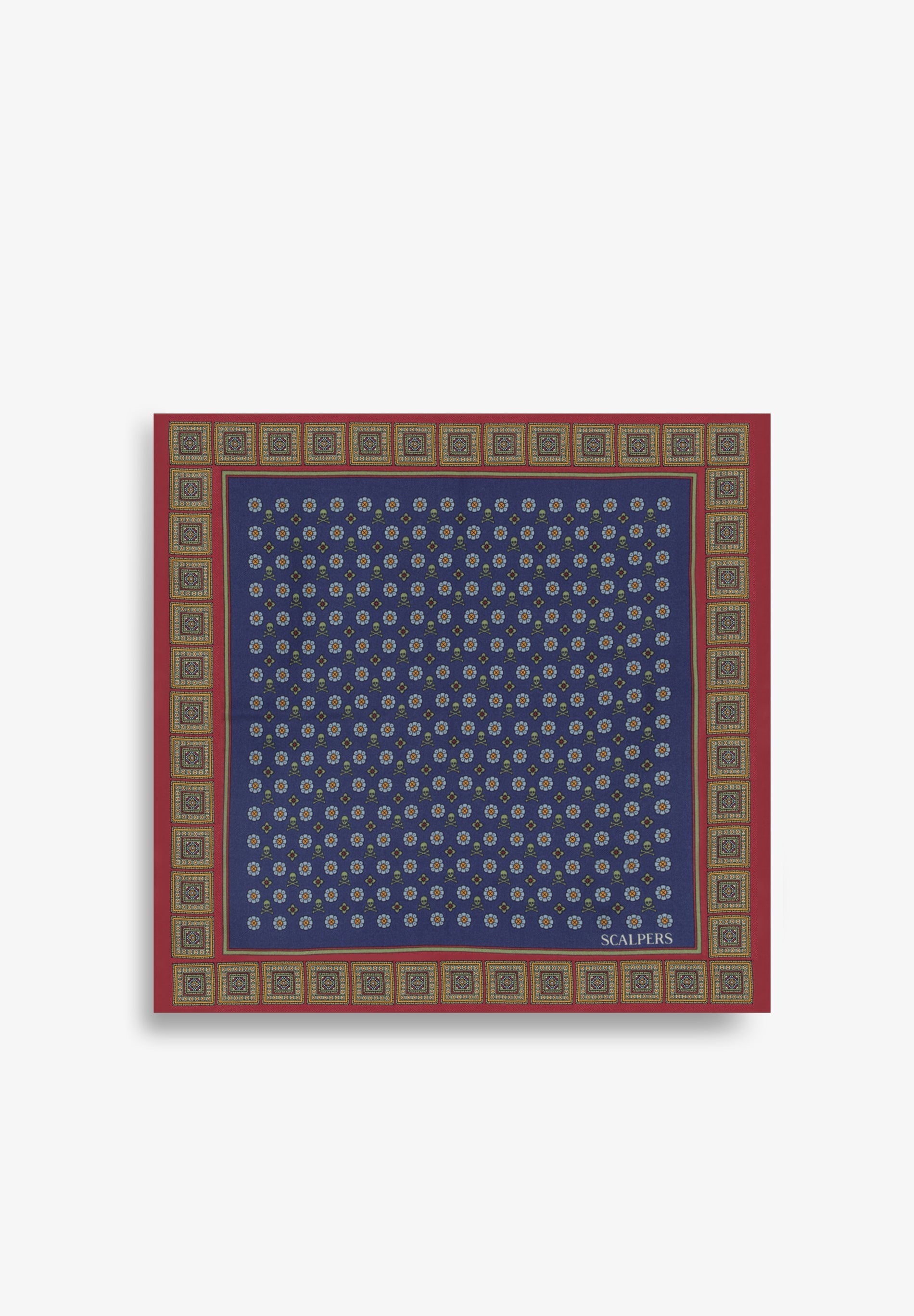 SCMINI FLOWER SKULL POCHETTE