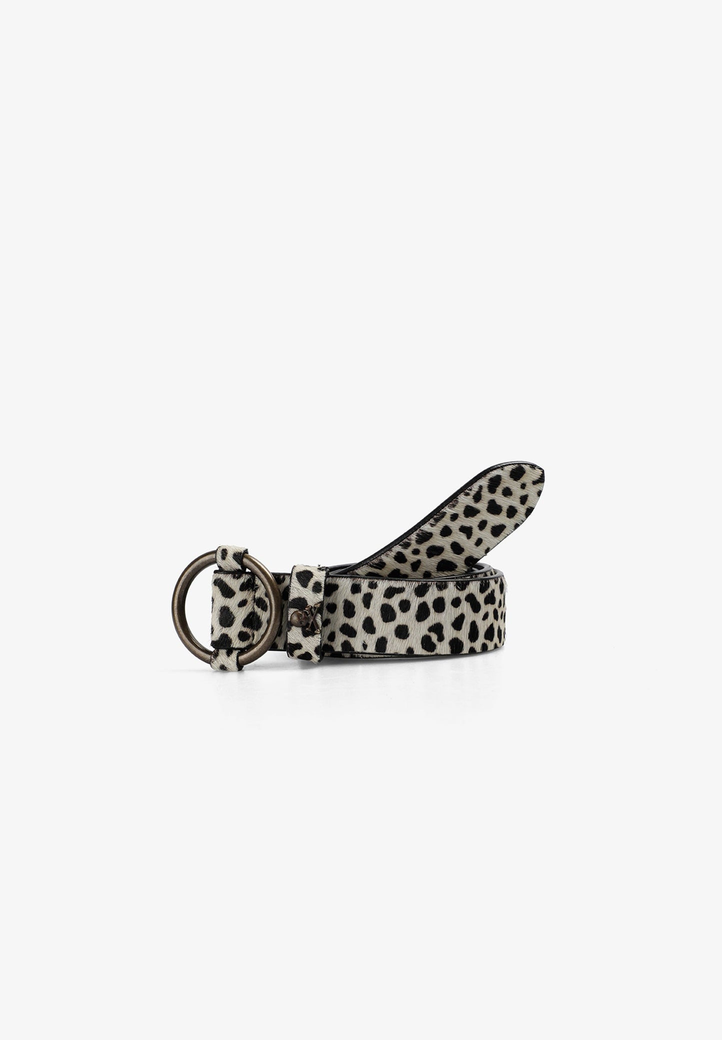 ANIMAL PRINT LEATHER BELT