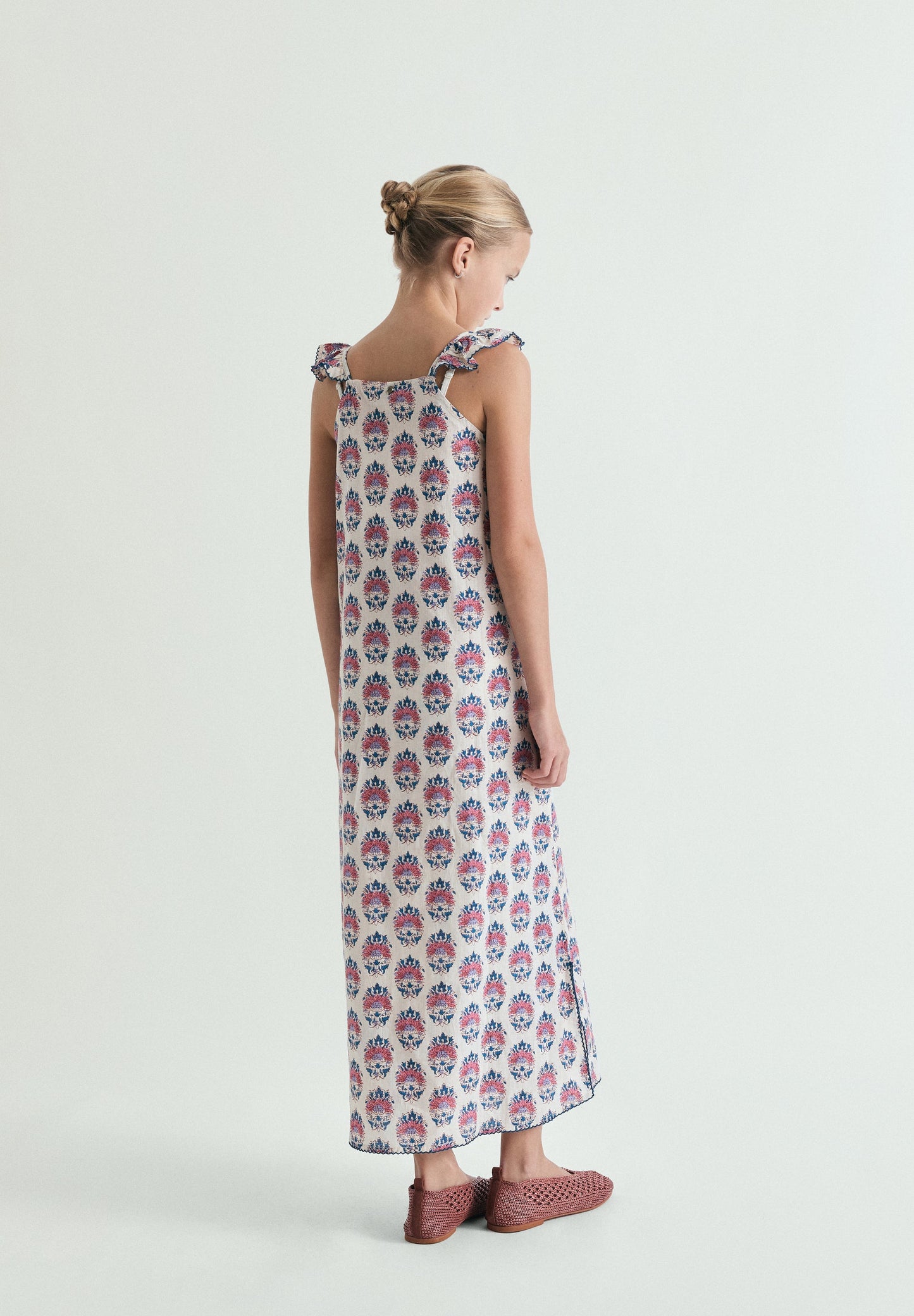 PRINTED MIDI DRESS