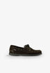 CONTRAST SUEDE BOAT SHOES