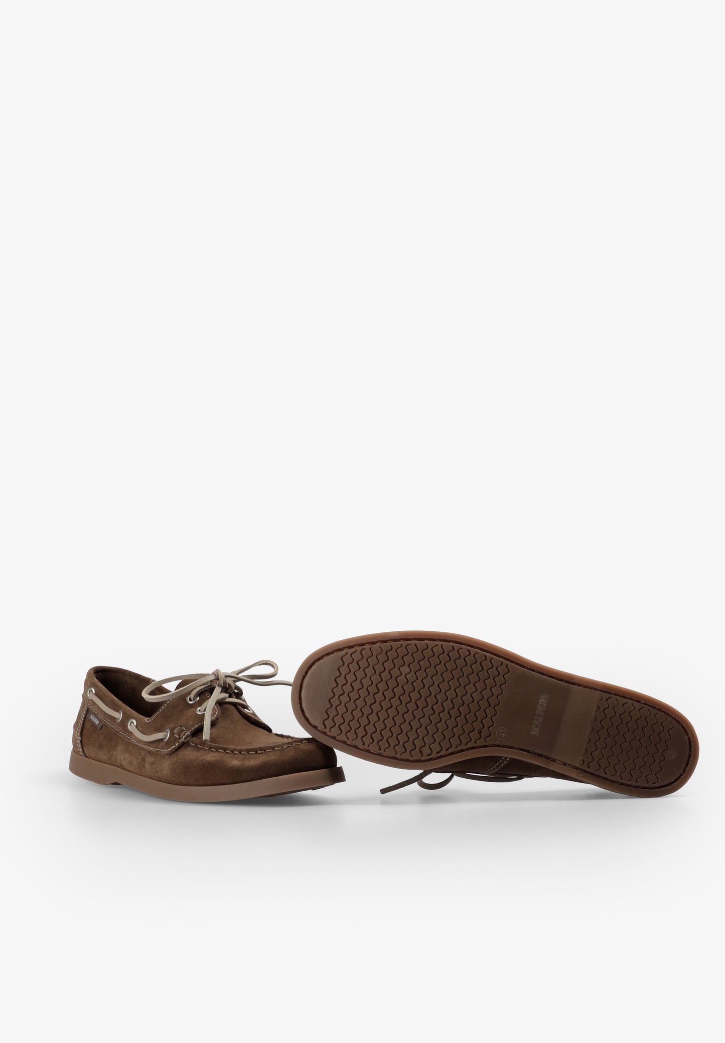 CONTRAST SUEDE BOAT SHOES