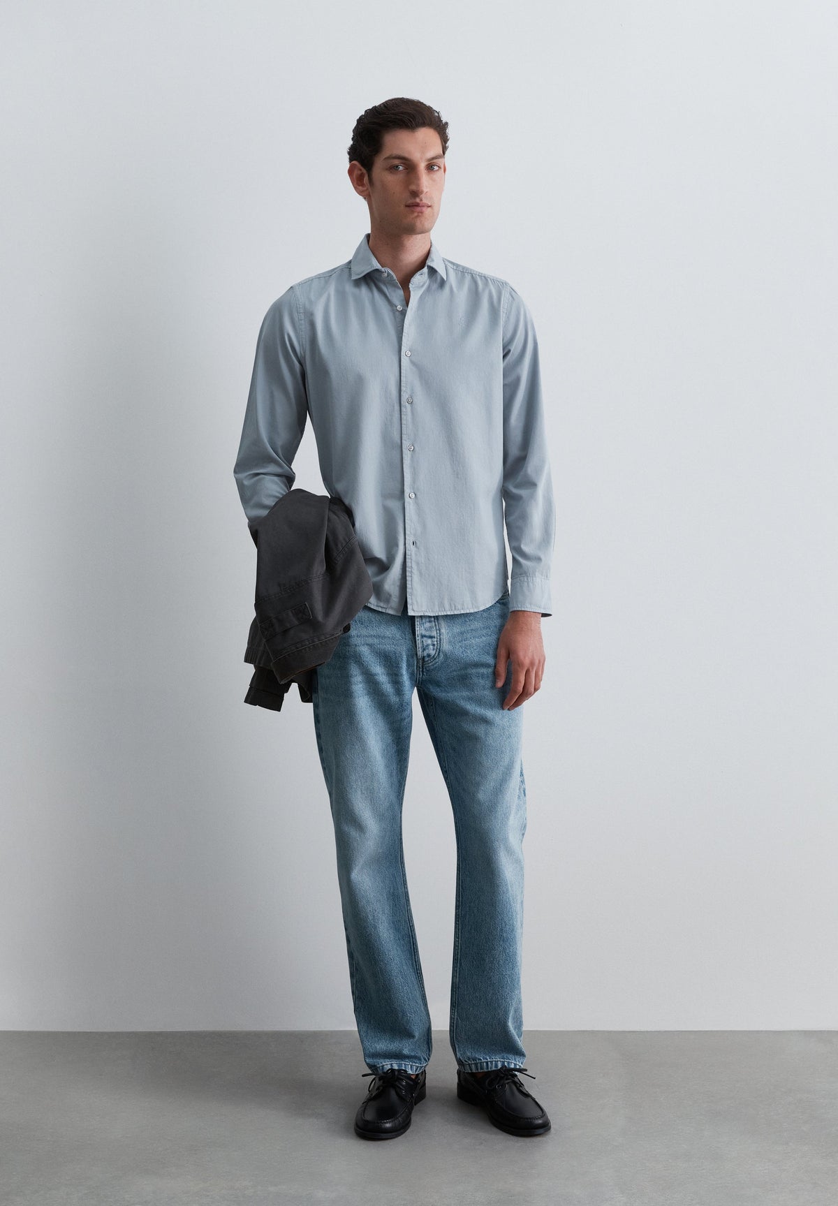 SHIRT WITH TONAL SKULL