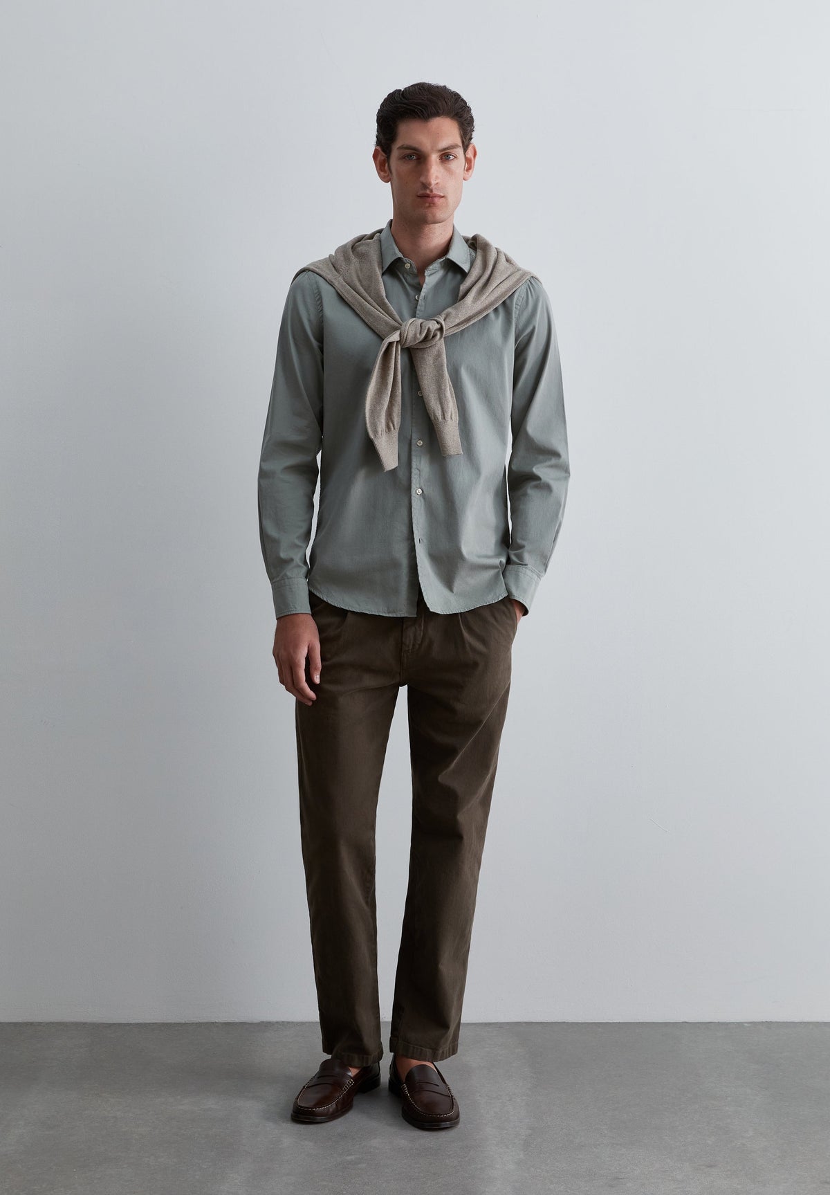 SHIRT WITH TONAL SKULL