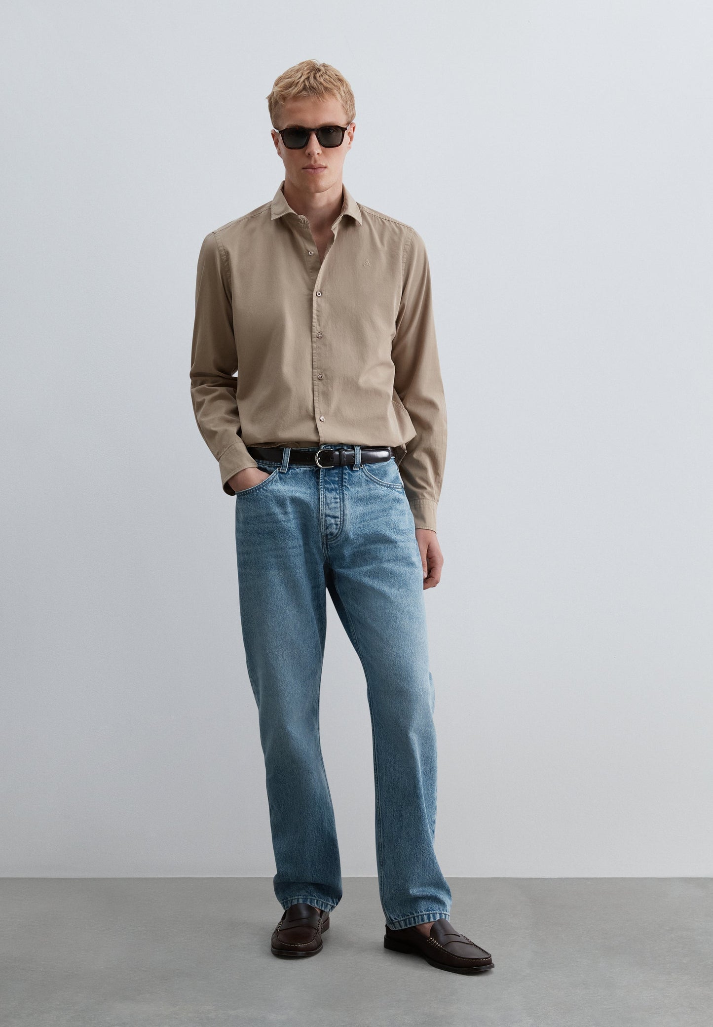 SHIRT WITH TONAL SKULL