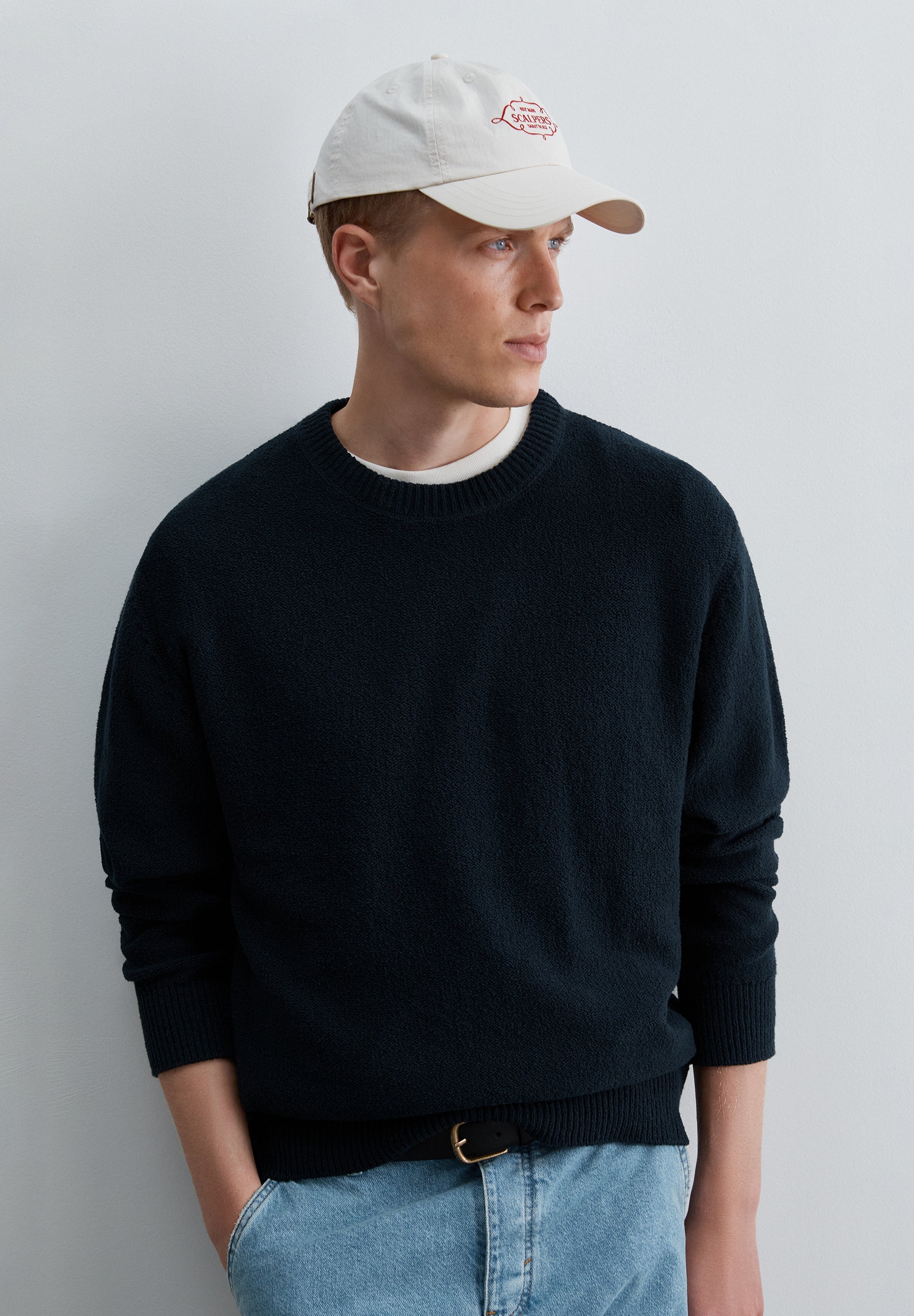 SAINT BLEU EMBROIDERED CAP