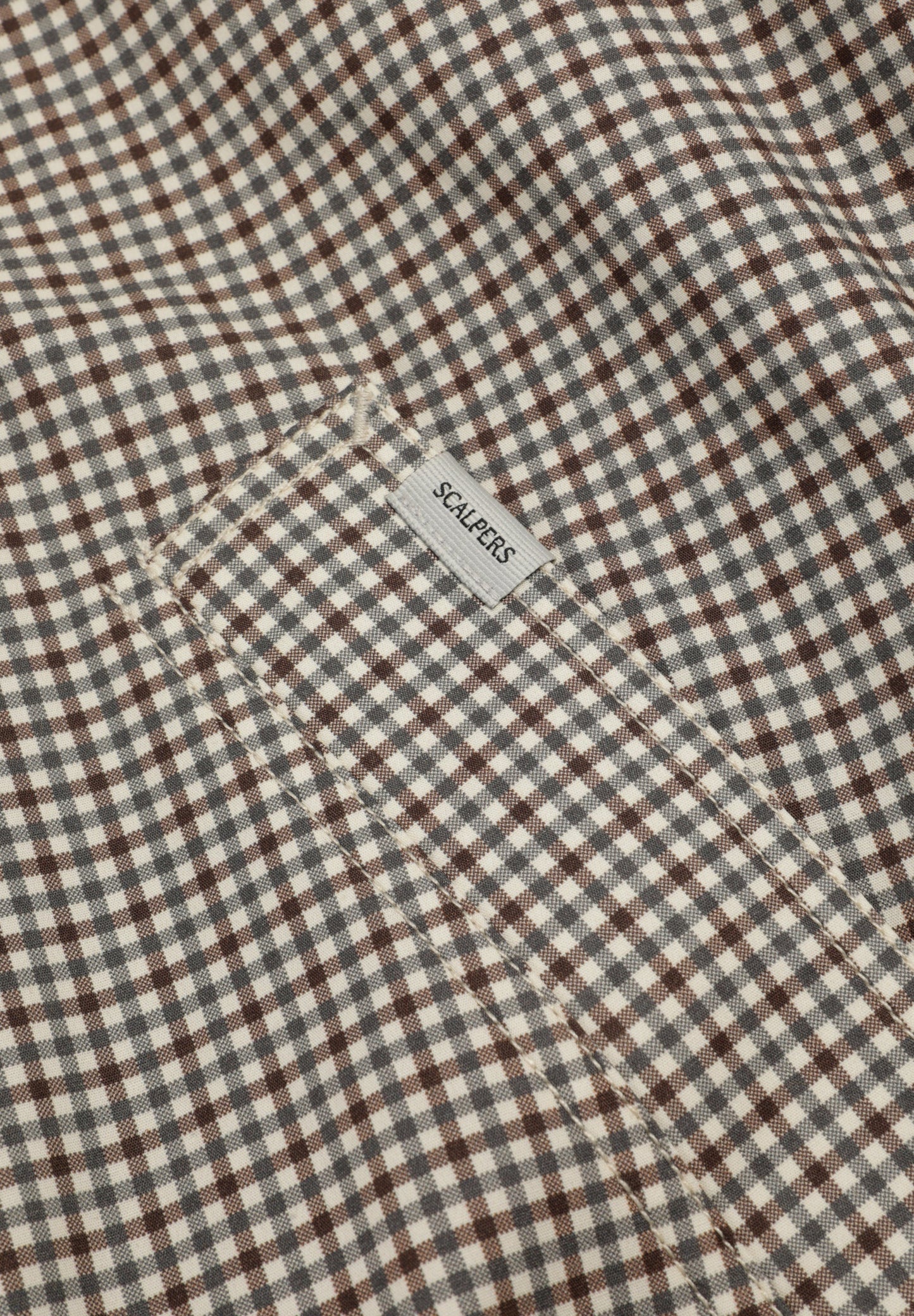 MICRO-CHECK PRINT BOMBER JACKET
