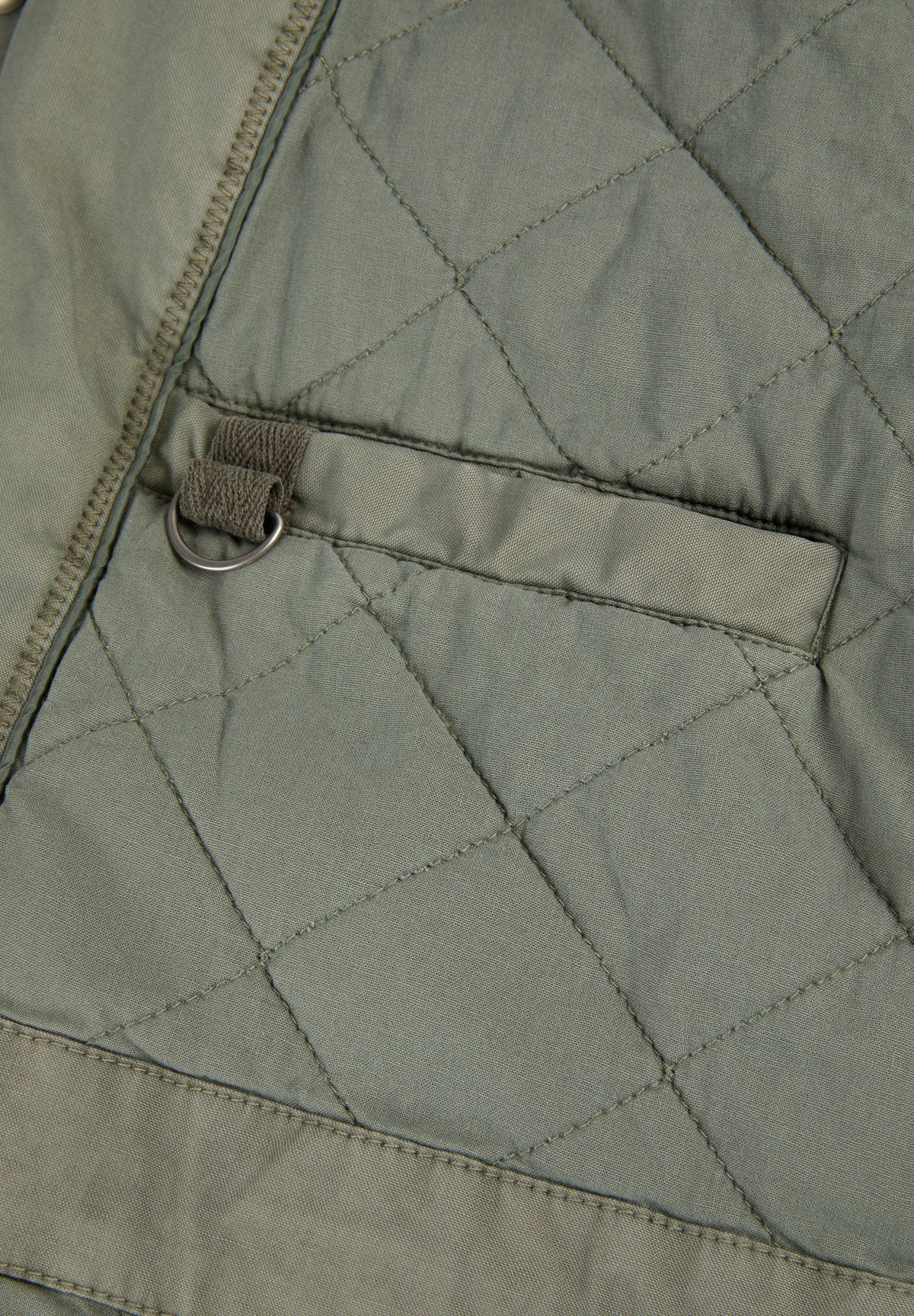 MILITARY JACKET WITH CONCEALED HOOD