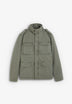 MILITARY JACKET WITH CONCEALED HOOD