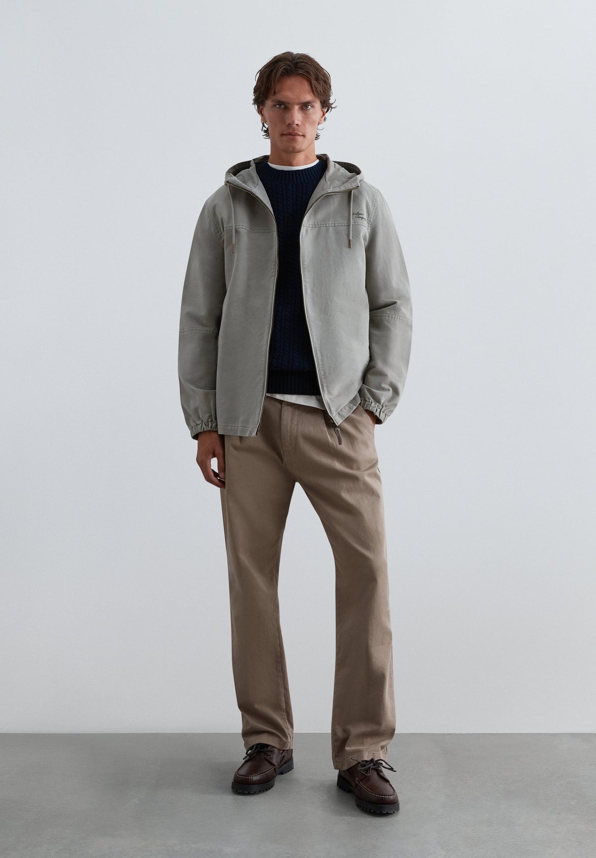 COTTON JACKET WITH HOOD