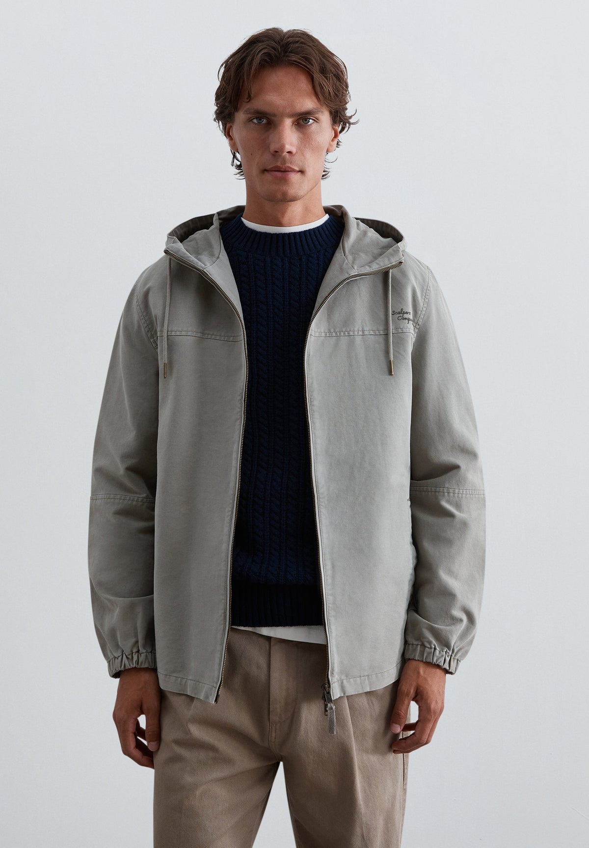 COTTON JACKET WITH HOOD