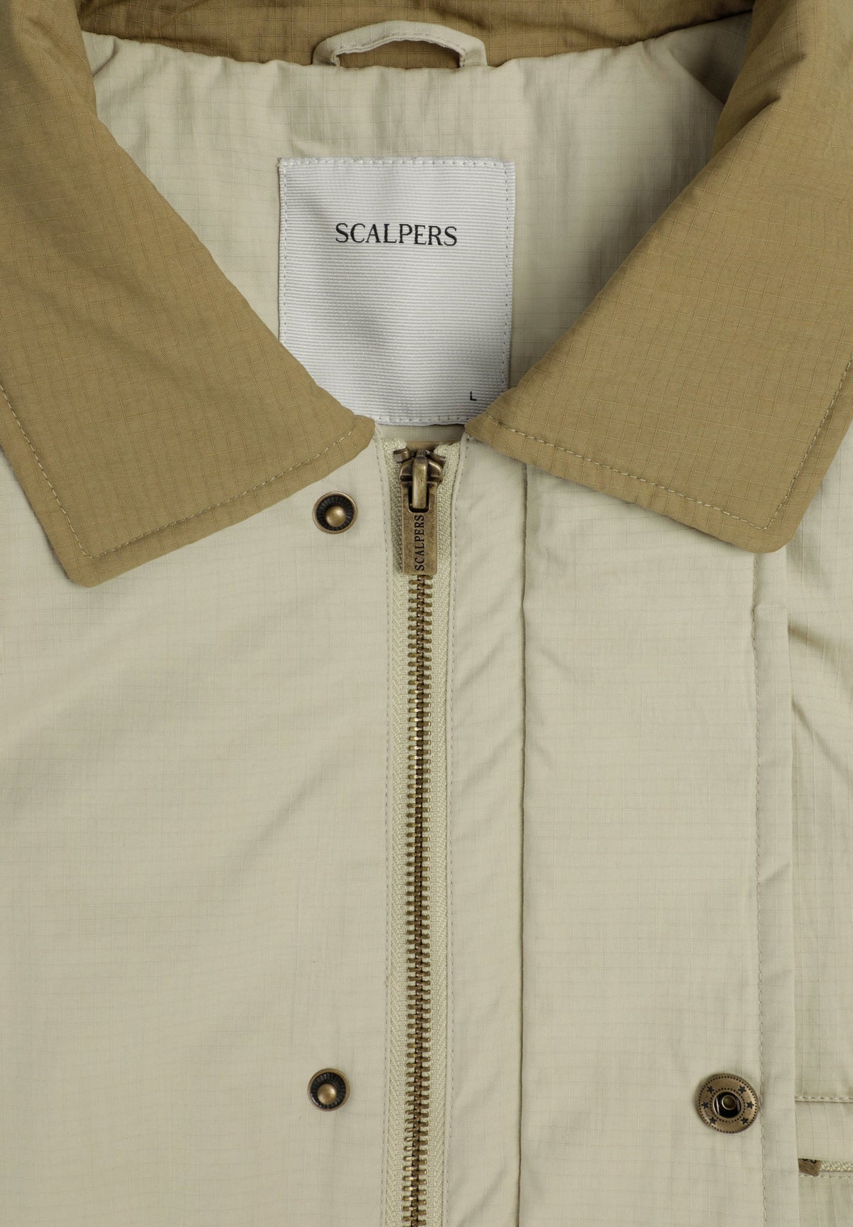 CONTRAST COLLAR JACKET