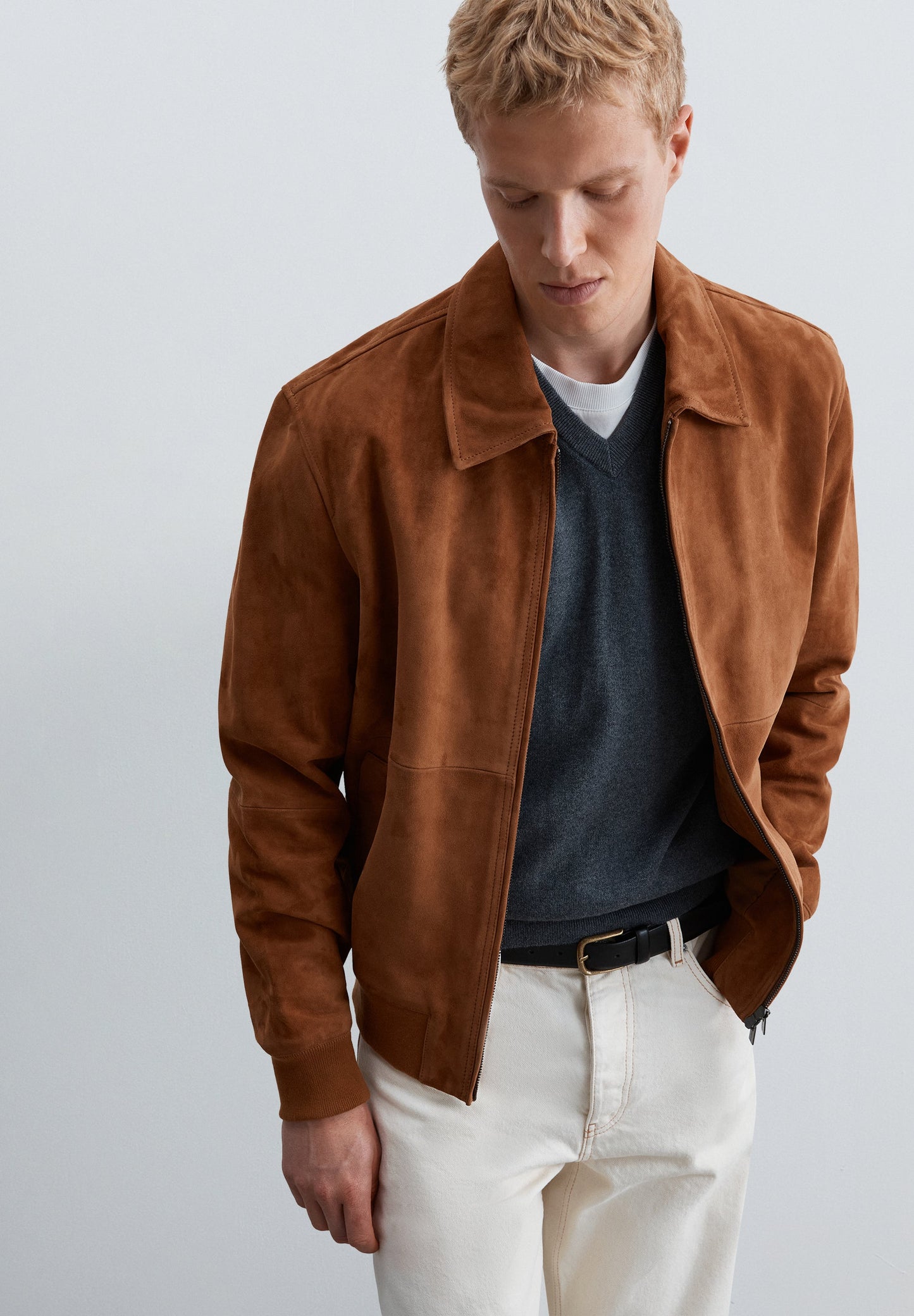 SUEDE BOMBER JACKET