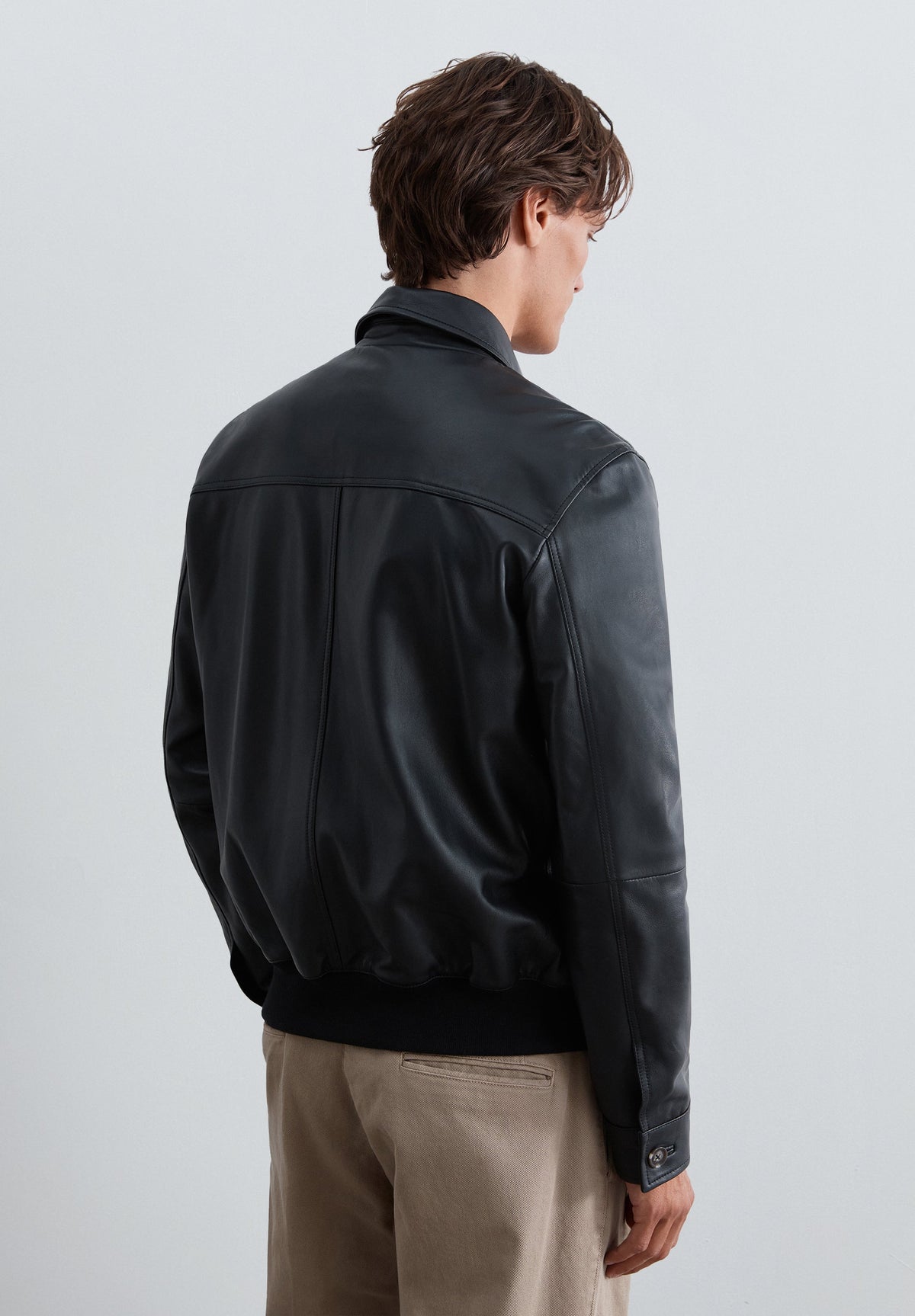 LEATHER JACKET WITH POCKETS