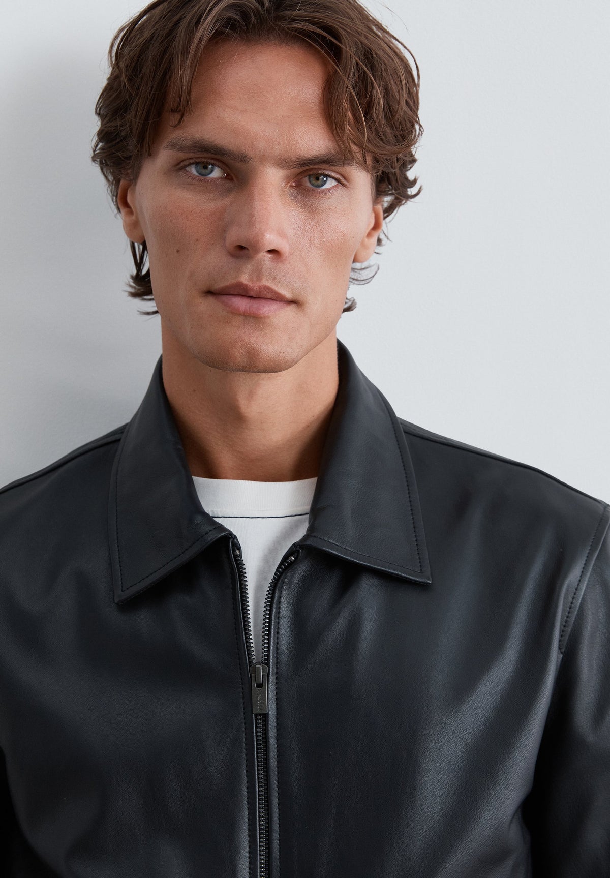 LEATHER JACKET WITH POCKETS