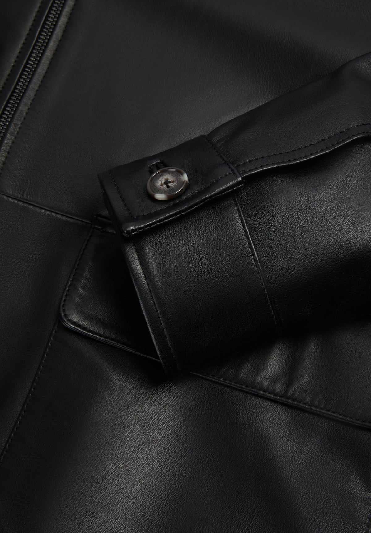 LEATHER JACKET WITH POCKETS