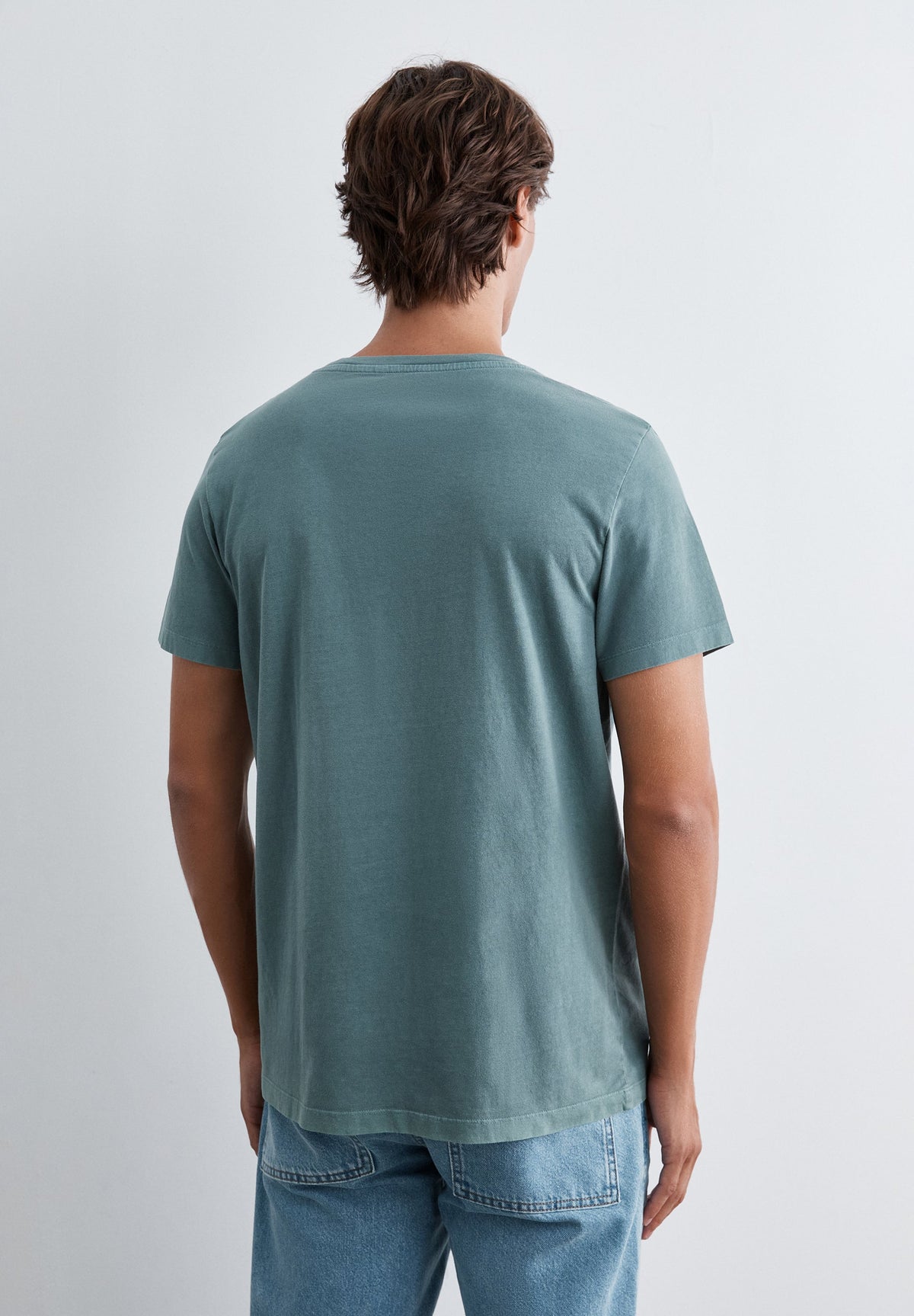 T-SHIRT WITH TONAL EMBROIDERED SKULL