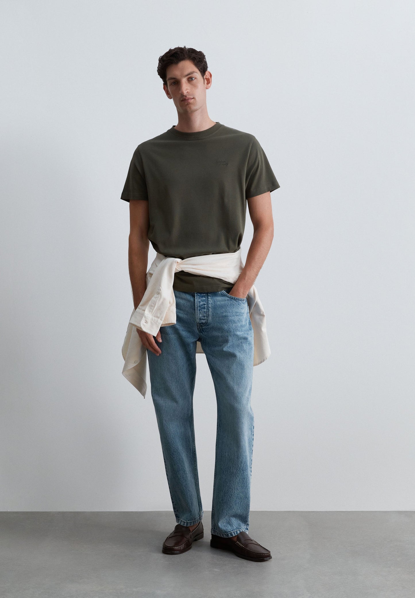 HEAVY KNIT EMBROIDERED T-SHIRT