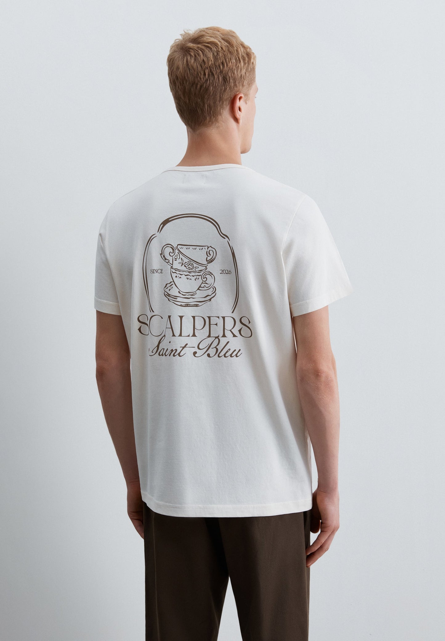 CONTRAST PRINT T-SHIRT
