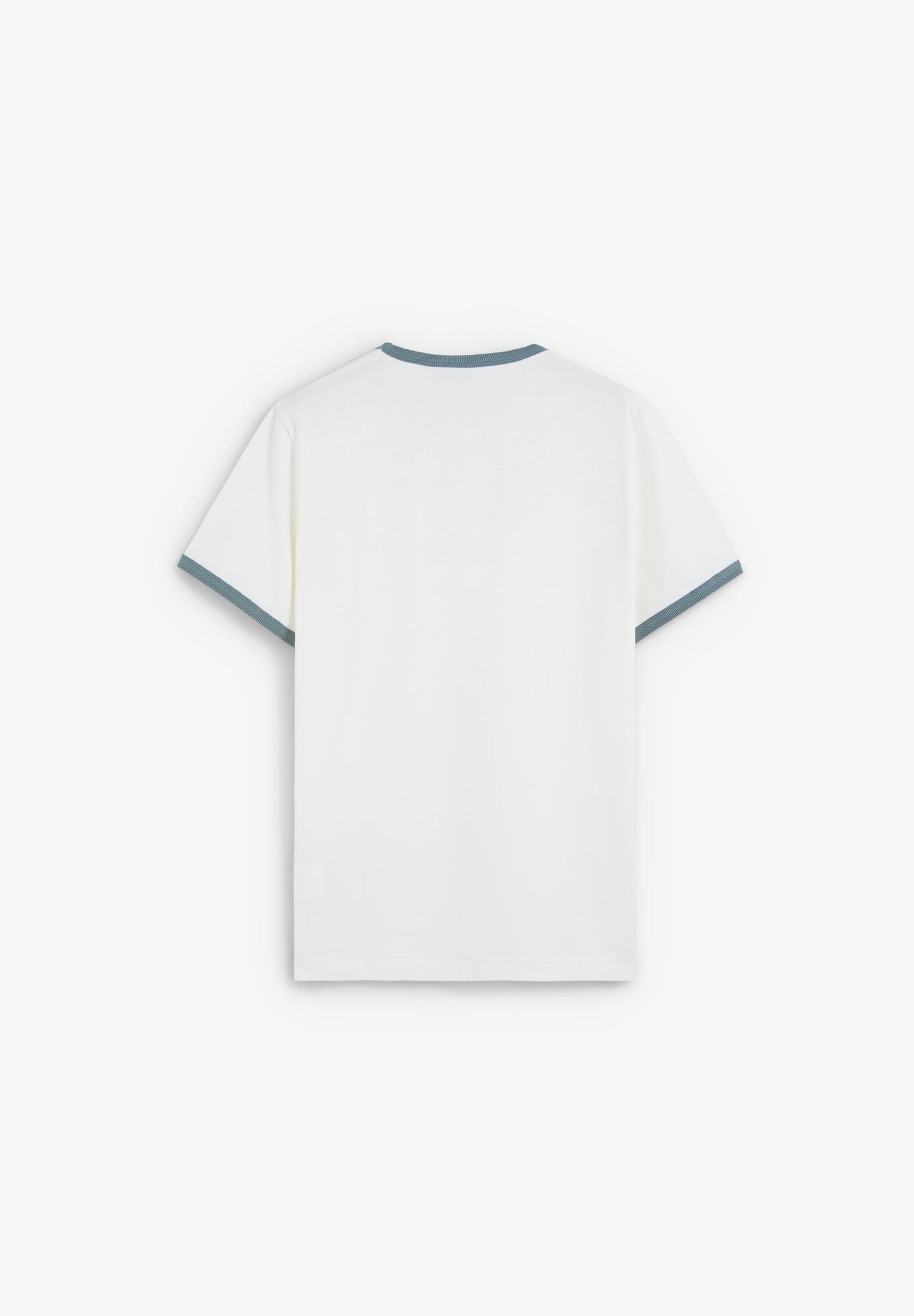 CONTRAST RIBBED T-SHIRT