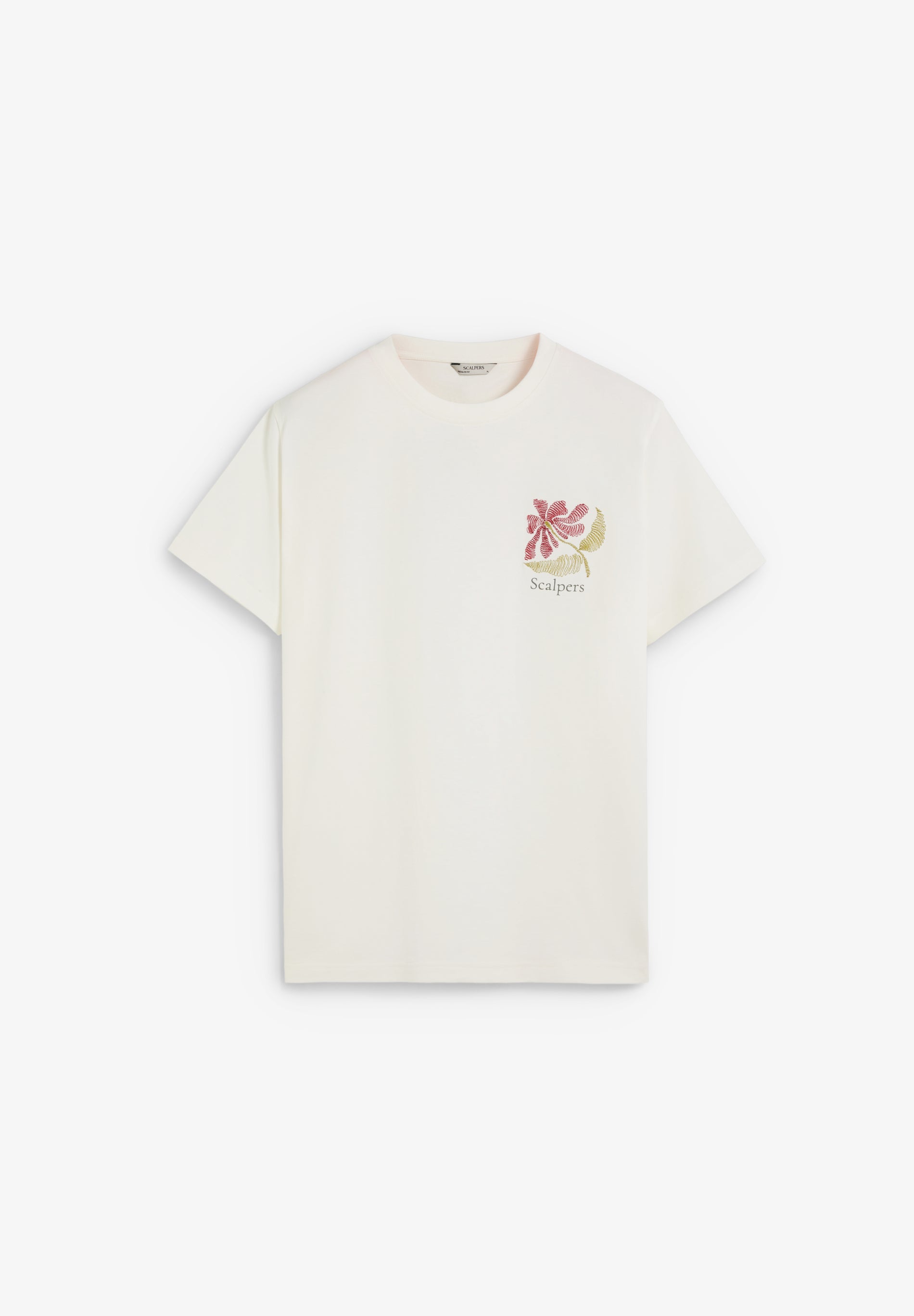 SCFLOWERS EMB TEE