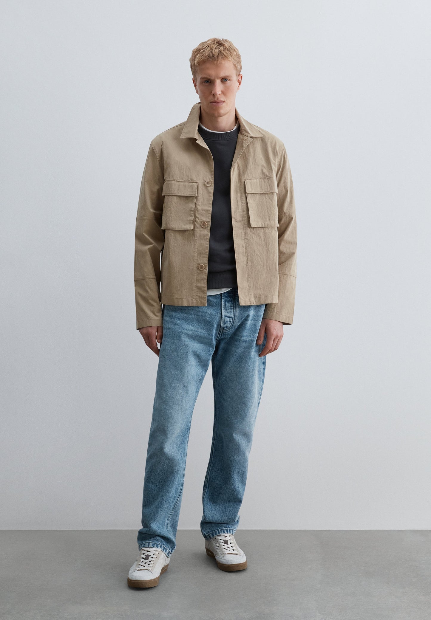 CREWNECK SWEATSHIRT WITH TONAL EMBROIDERY
