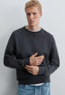 CREWNECK SWEATSHIRT WITH TONAL EMBROIDERY