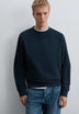 CREWNECK SWEATSHIRT WITH TONAL EMBROIDERY