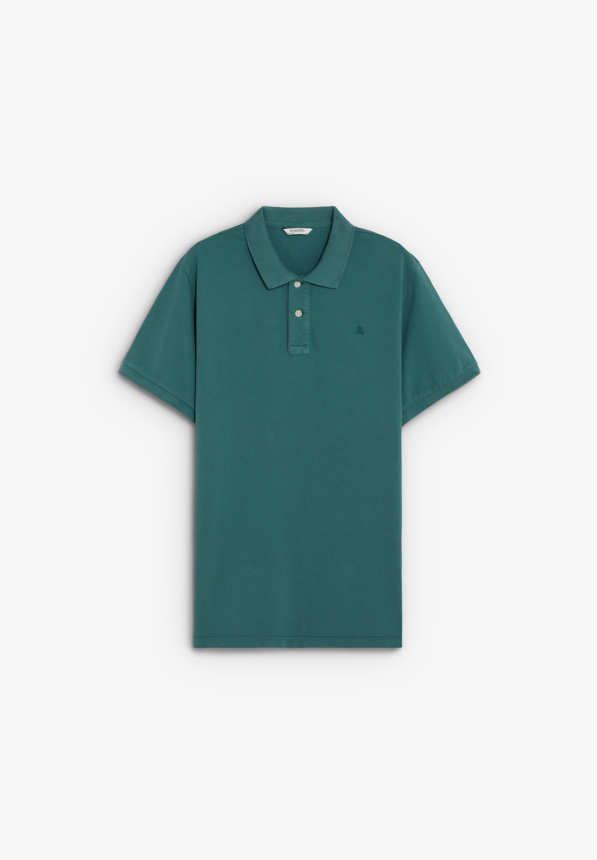 PIQUÉ POLO SHIRT WITH TONAL SKULL
