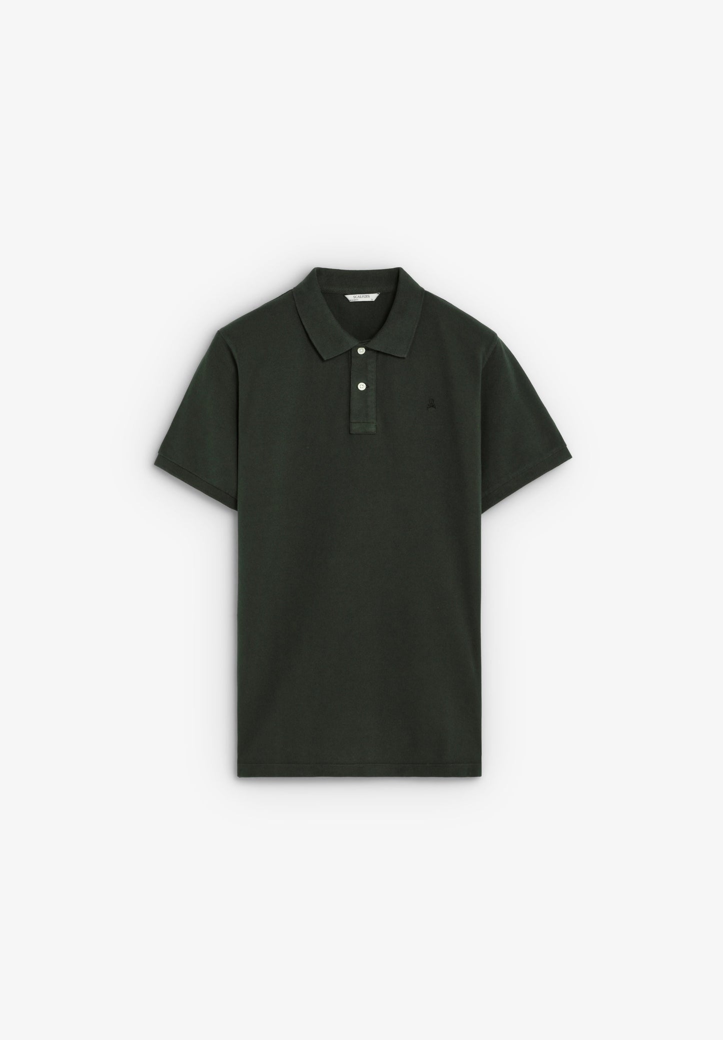 PIQUÉ POLO SHIRT WITH TONAL SKULL