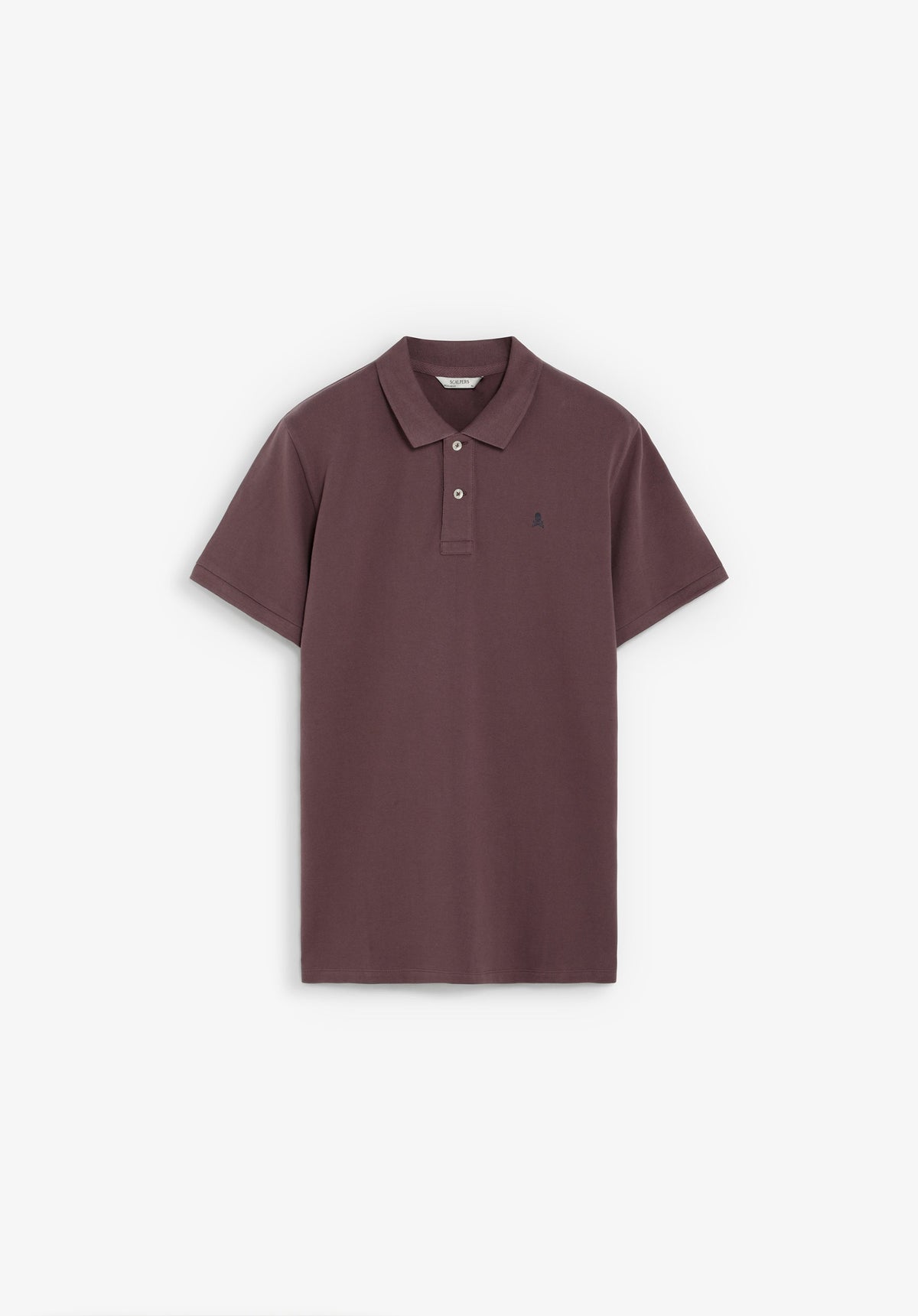 PIQUÉ POLO SHIRT WITH CONTRAST SKULL