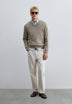 KNIT V-NECK SWEATER