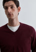 KNIT V-NECK SWEATER
