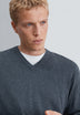 KNIT V-NECK SWEATER