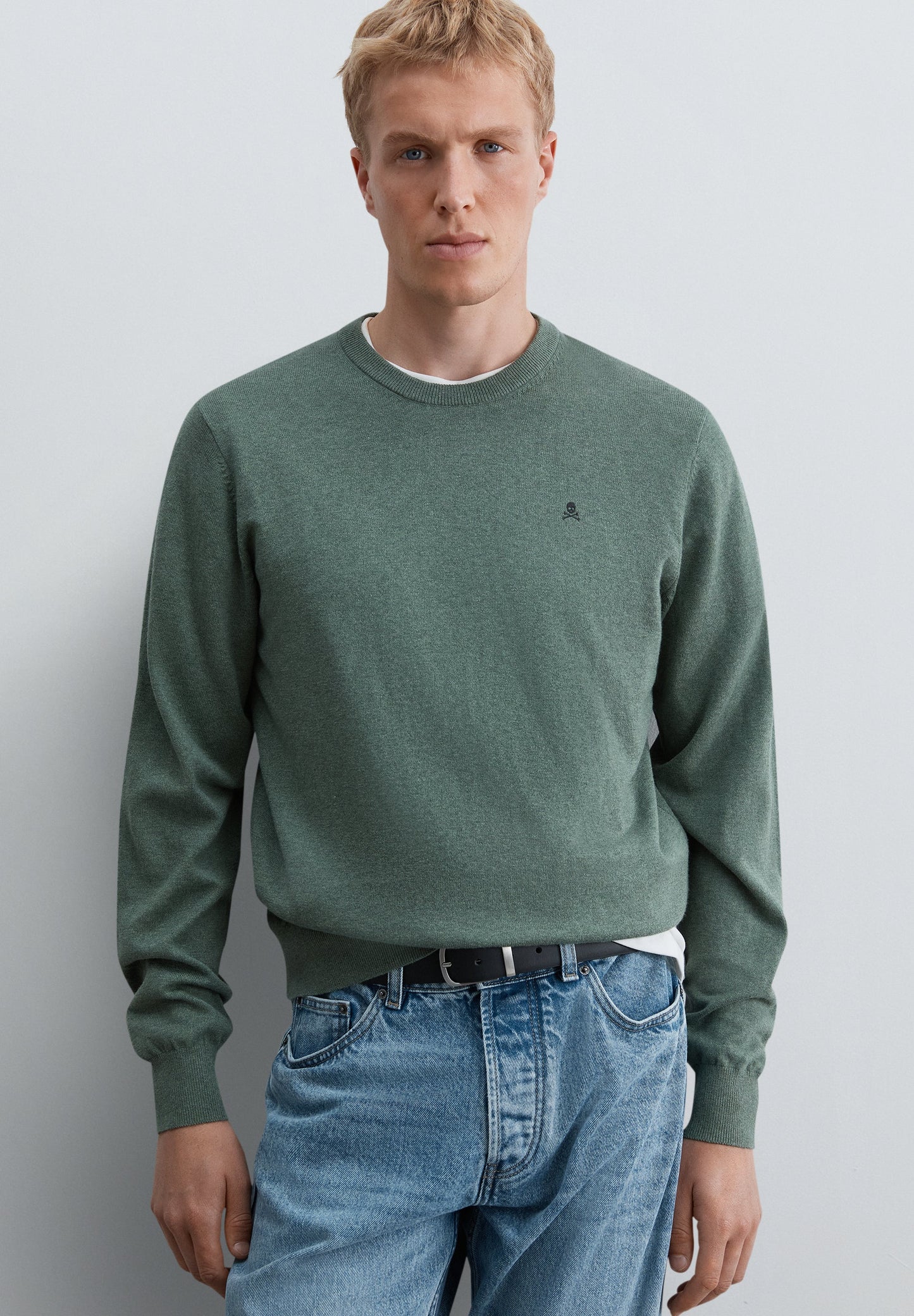 COTTON KNIT BLEND SWEATER