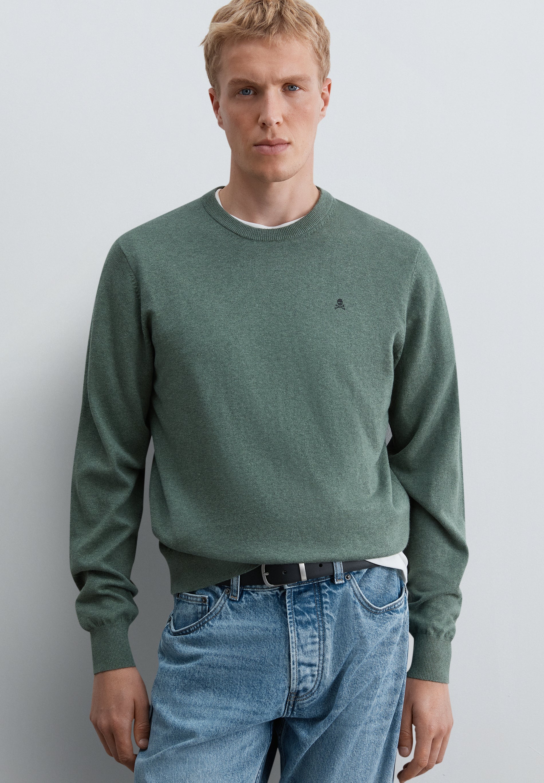 COTTON KNIT BLEND SWEATER